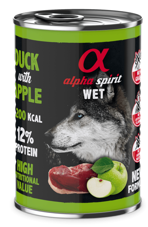 Alpha spirit-Canned Dog Food Duck With Green Apple 400 g.png