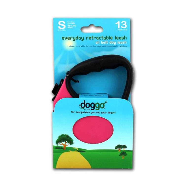 alcott-Doggo everyday retractable leash 4m, S, pink.png