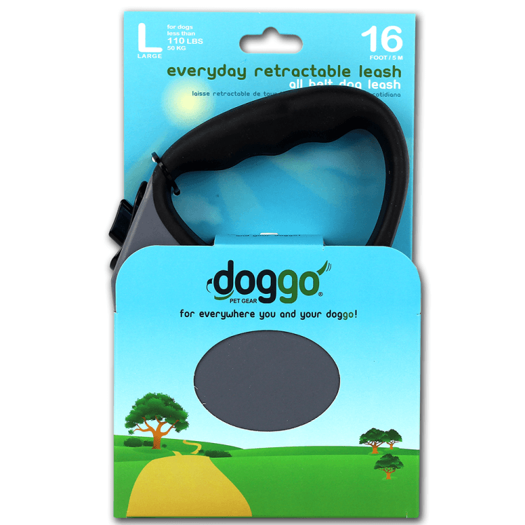alcott-Doggo everyday retractable leash 5m, L, grey.png