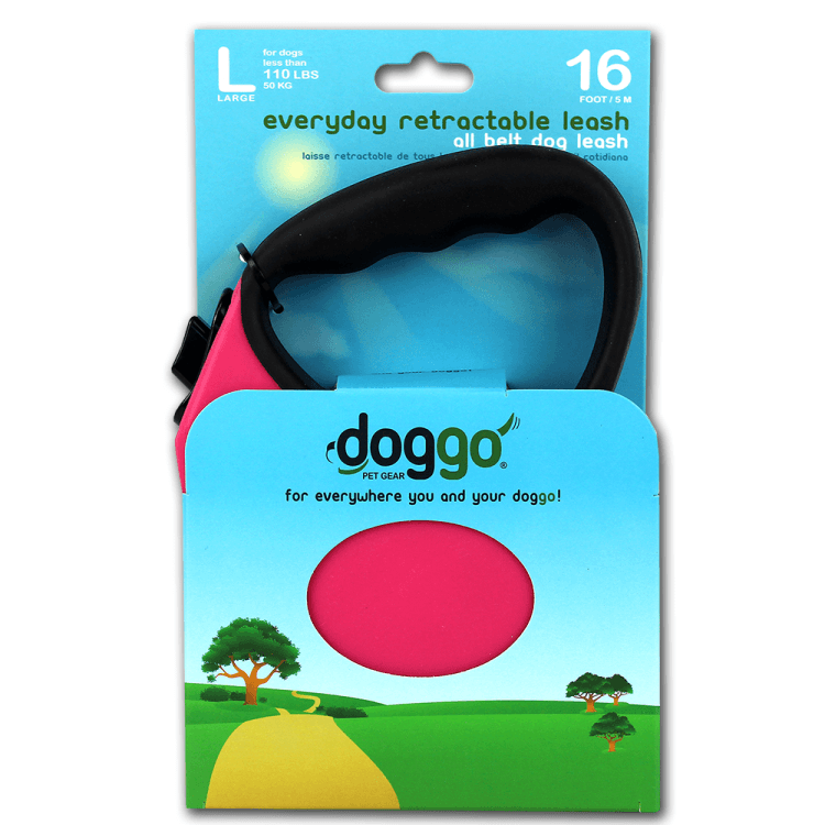 alcott-Doggo everyday retractable leash 5m, L, pink.png