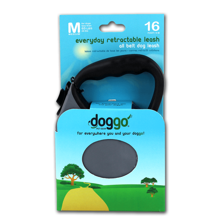 alcott-Doggo everyday retractable leash 5m, M, grey.png