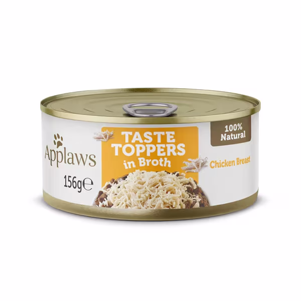 Applaws Taste Toppers in Broth Chicken Wet Dog Food 156g Tin.avif