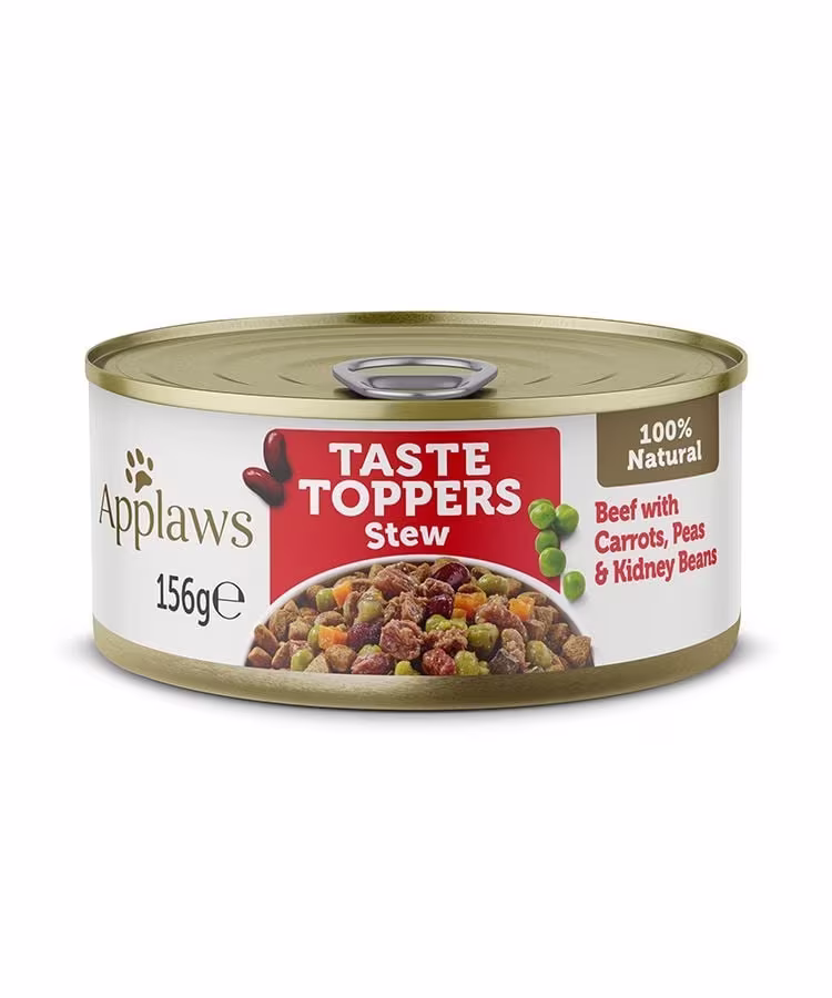 Applaws Taste Toppers Stew Beef with Vegetables Wet Dog Food 156g Tin.avif