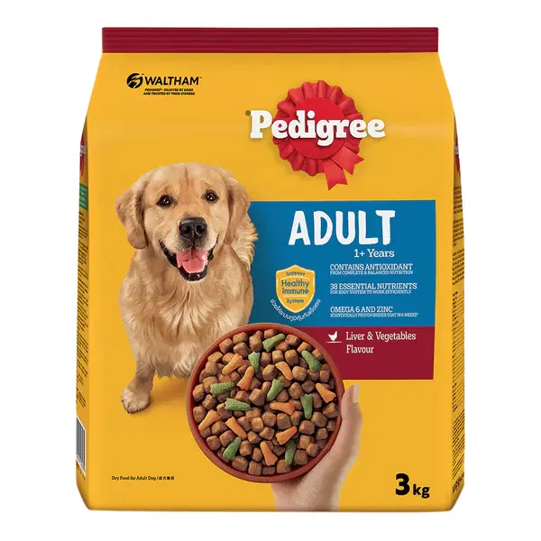 Pedigree Liver & Vegetables Adult Dry Dog Food 3KG.webp