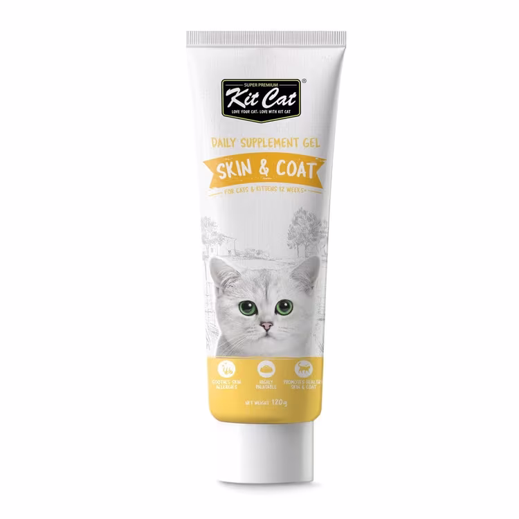 Kit Cat Daily Supplement Gel Skin & Coat Cat & Kitten 120g.avif